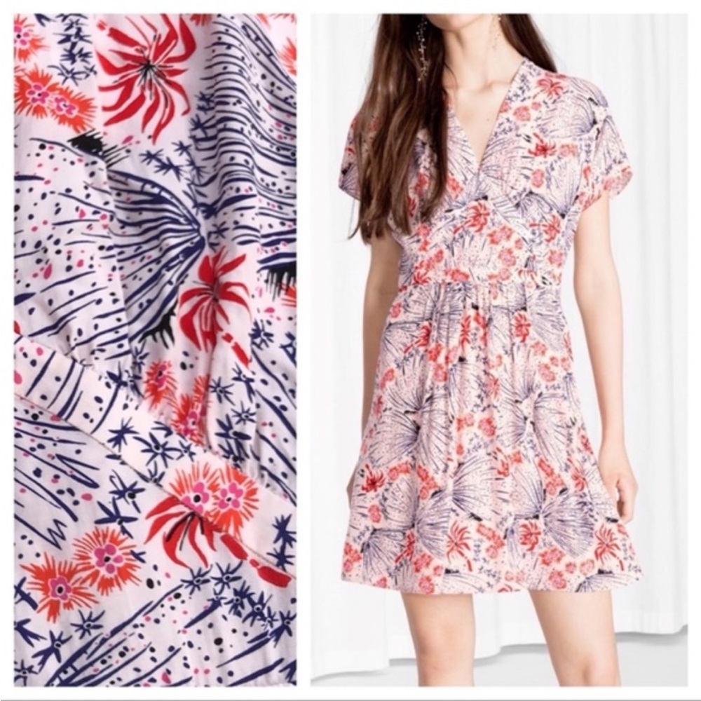 & Other Stories Floral Shinjuku Mini Dress-6